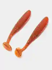 Коричневый силиконовая приманка ChebLures Easy Shiner, 7 см, 2 штуки