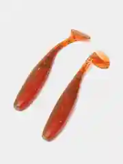 Коричневый силиконовая приманка ChebLures Easy Shiner, 7 см, 2 штуки