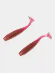 Вишнёвый силиконовая приманка ChebLures Easy Shiner, 7 см, 2 штуки