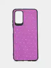 Сиреневый чехол Xiaomi Poco M3 / Redmi 9T, Сяоми Поко М3, Редми 9Т силиконовый под кожу, со стразами