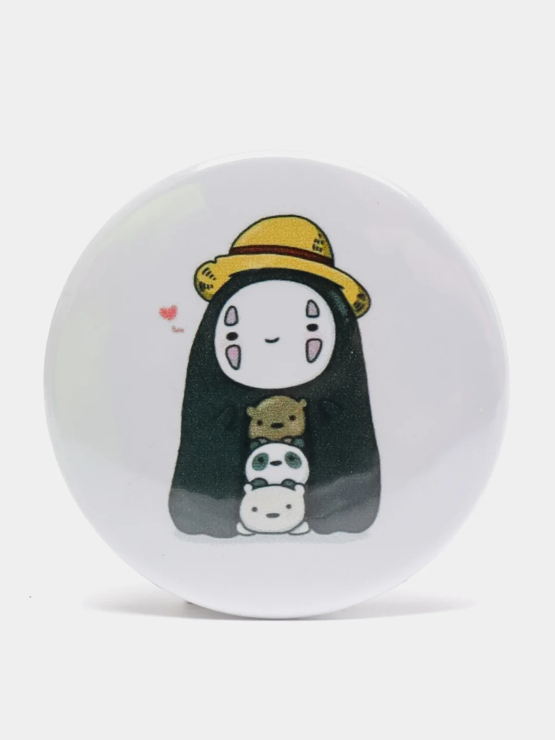 Серый меланж значки Hello Kitty, Kuromi, Little Twin Stars, Badtz-Maru и другие