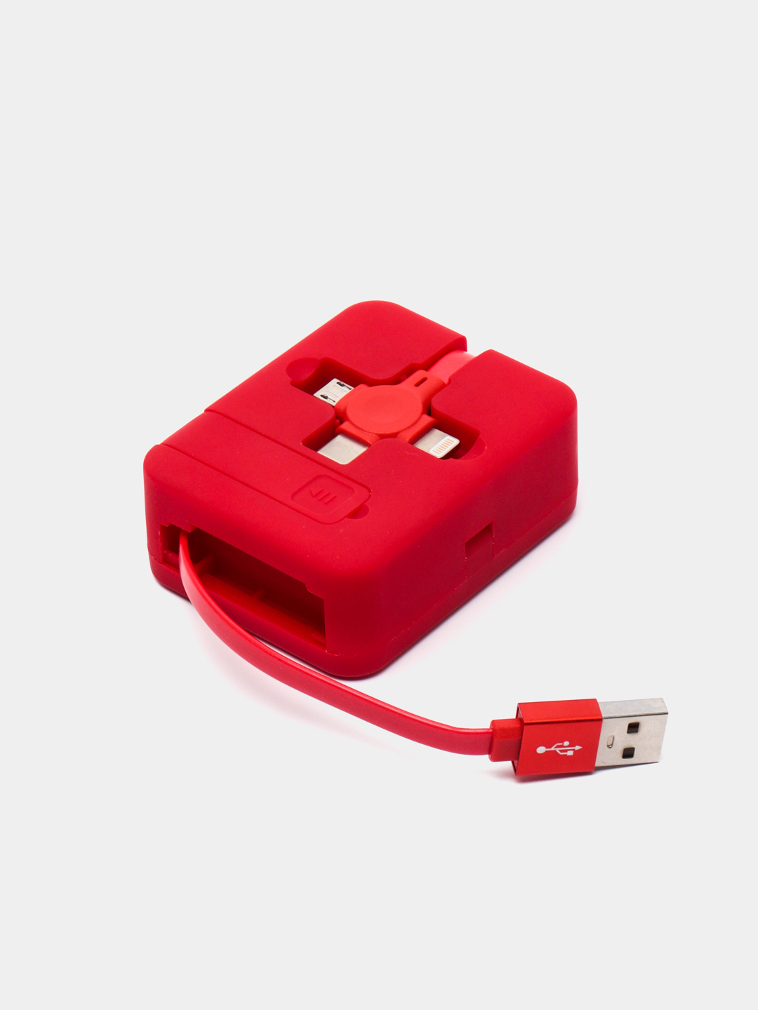 Подставка для телефона, кабель 3 в 1 Micro Usb / Type-C / Lightning и  зеркало купить по цене 100 ₽ в интернет-магазине Магнит Маркет