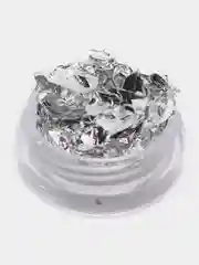 Серебряный поталь для маникюра