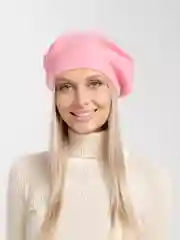 Розовый берет