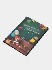 Тёмно-зелёный ежедневник "Любимому учителю", твёрдая обложка, А5, 80 листов