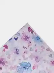 Сиреневый кожзам "Цветочный", 20*33 см