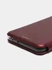 Бордовый чехол-книжка XIAOMI 10TPro, 11Pro, Note 10 Lite,Redmi 9, 9A, 9T/PocoM3, Note 10, Note 9T