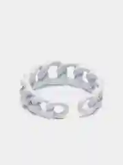 Белый кольца Chain разноцветные