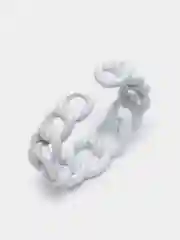 Белый кольца Chain разноцветные