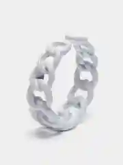 Белый кольца Chain разноцветные