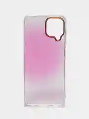 Розовый чехол прозрачный с рисунком Samsung Galaxy A22 4G, M22, M32, Самсунг Галакси А22, М22, М32