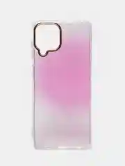 Розовый чехол прозрачный с рисунком Samsung Galaxy A22 4G, M22, M32, Самсунг Галакси А22, М22, М32