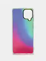 Темно-синий чехол прозрачный с рисунком Samsung Galaxy A22 4G, M22, M32, Самсунг Галакси А22, М22, М32