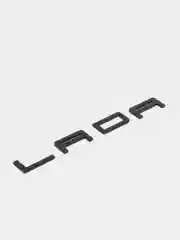 Черный эмблема Lada на багажник в стиле Porsche