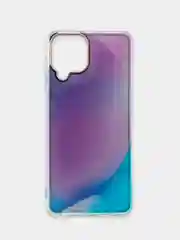 Аметистовый чехол прозрачный с рисунком Samsung Galaxy A22 4G, M22, M32, Самсунг Галакси А22, М22, М32