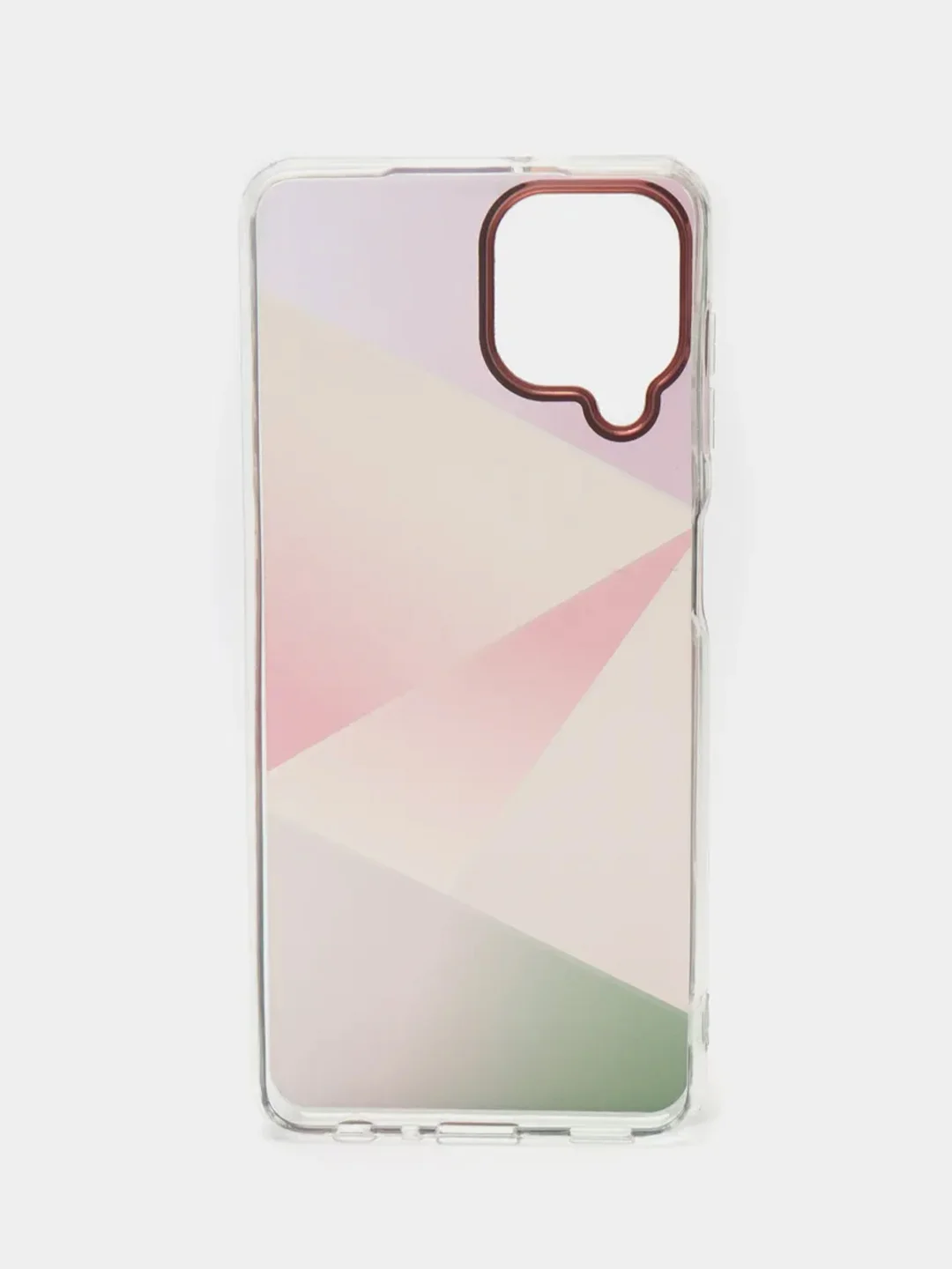 Пудровый чехол прозрачный с рисунком Samsung Galaxy A22 4G, M22, M32, Самсунг Галакси А22, М22, М32