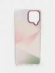 Пудровый чехол прозрачный с рисунком Samsung Galaxy A22 4G, M22, M32, Самсунг Галакси А22, М22, М32