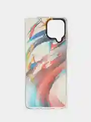 Красный чехол прозрачный с рисунком Samsung Galaxy A22 4G, M22, M32, Самсунг Галакси А22, М22, М32