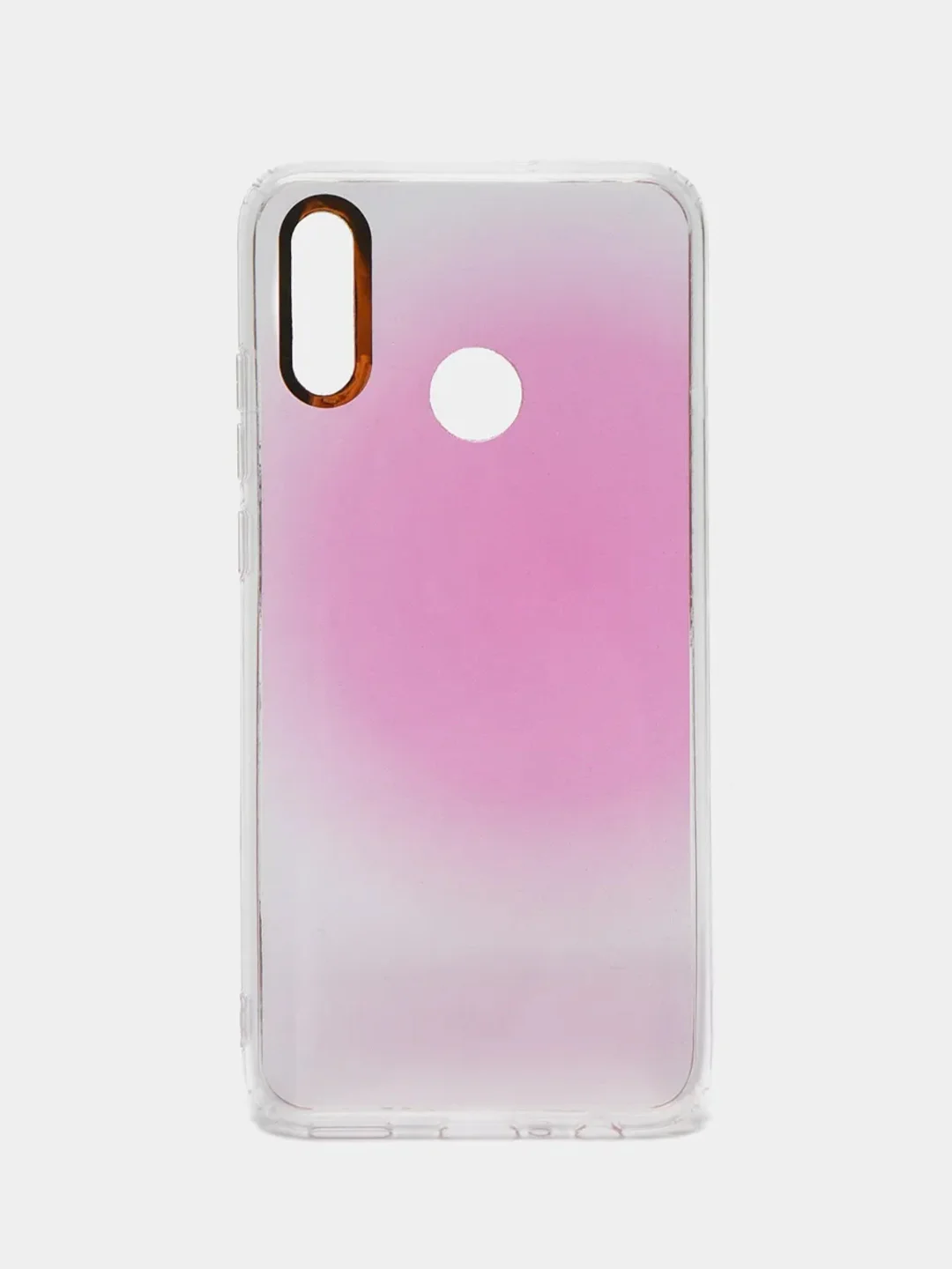 Розовый чехол Huawei P Smart 2019 / Honor 10 Lite, Хонор 10 Лайт, твердый, прозрачный, с рисунком
