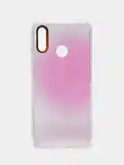 Розовый чехол Huawei P Smart 2019 / Honor 10 Lite, Хонор 10 Лайт, твердый, прозрачный, с рисунком