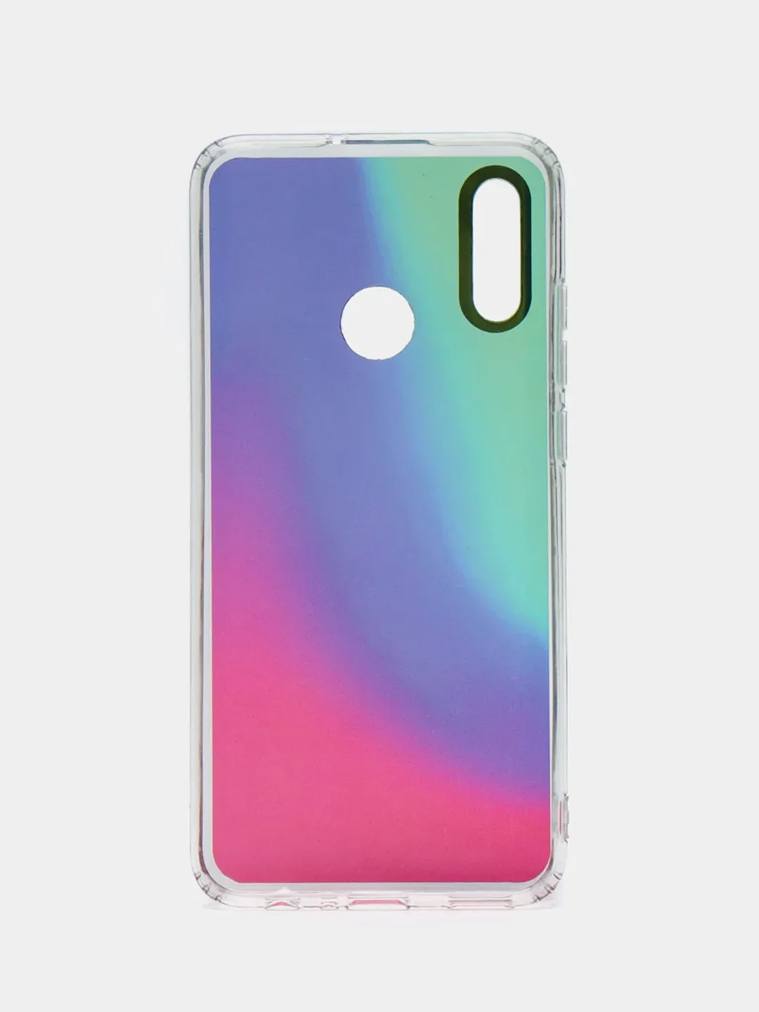 Темно-синий чехол Huawei P Smart 2019 / Honor 10 Lite, Хонор 10 Лайт, твердый, прозрачный, с рисунком