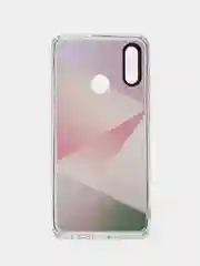 Пудровый чехол Huawei P Smart 2019 / Honor 10 Lite, Хонор 10 Лайт, твердый, прозрачный, с рисунком