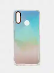 Бирюзовый чехол Huawei P Smart 2019 / Honor 10 Lite, Хонор 10 Лайт, твердый, прозрачный, с рисунком