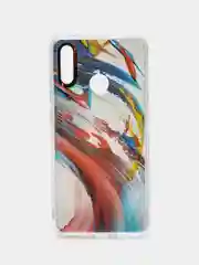 Красный чехол Huawei P Smart 2019 / Honor 10 Lite, Хонор 10 Лайт, твердый, прозрачный, с рисунком