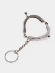 Серебряный фермуар 5 см с брелком, 2 шт и 4 шт