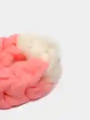 Пудровый мочалка для тела, косичка