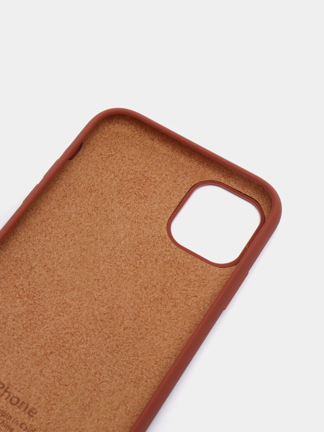 Коричневый чехол Silicone Case для iPhone 11