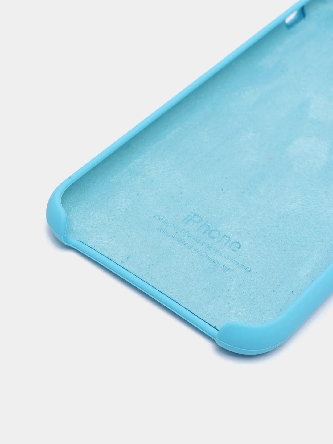 Голубой чехол Silicone Case для iPhone 11