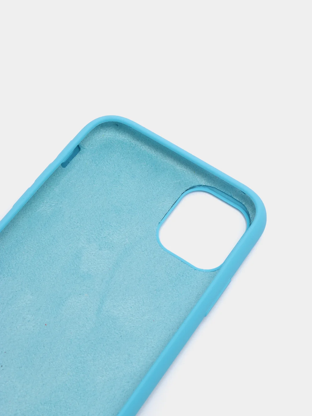 Голубой чехол Silicone Case для iPhone 11
