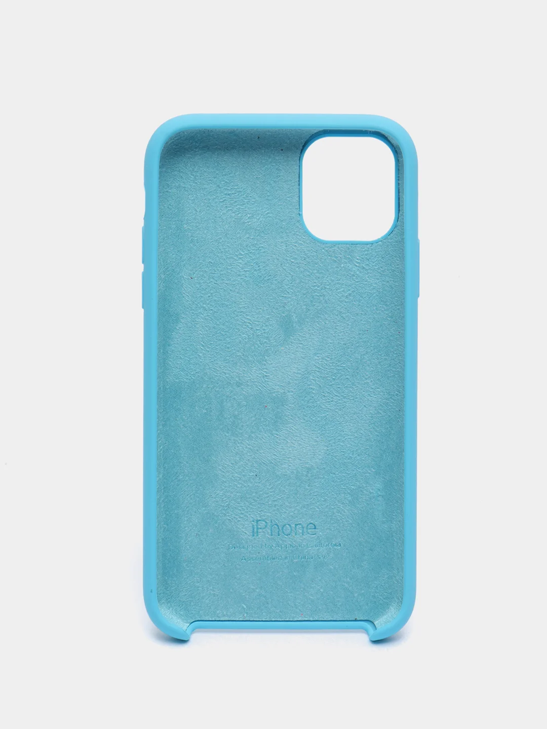 Голубой чехол Silicone Case для iPhone 11