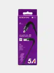 Черный кабель для зарядки micro-USB / Type-C Borofone BX32