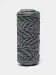 Серый металлик шнур полиэфирный, 200 м, 4 мм