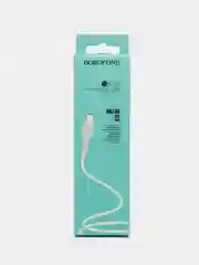 Белый кабель Borofone BX16 для Lightning, Micro-USB, Type-C, от 2.4A до 3.0A, 1м