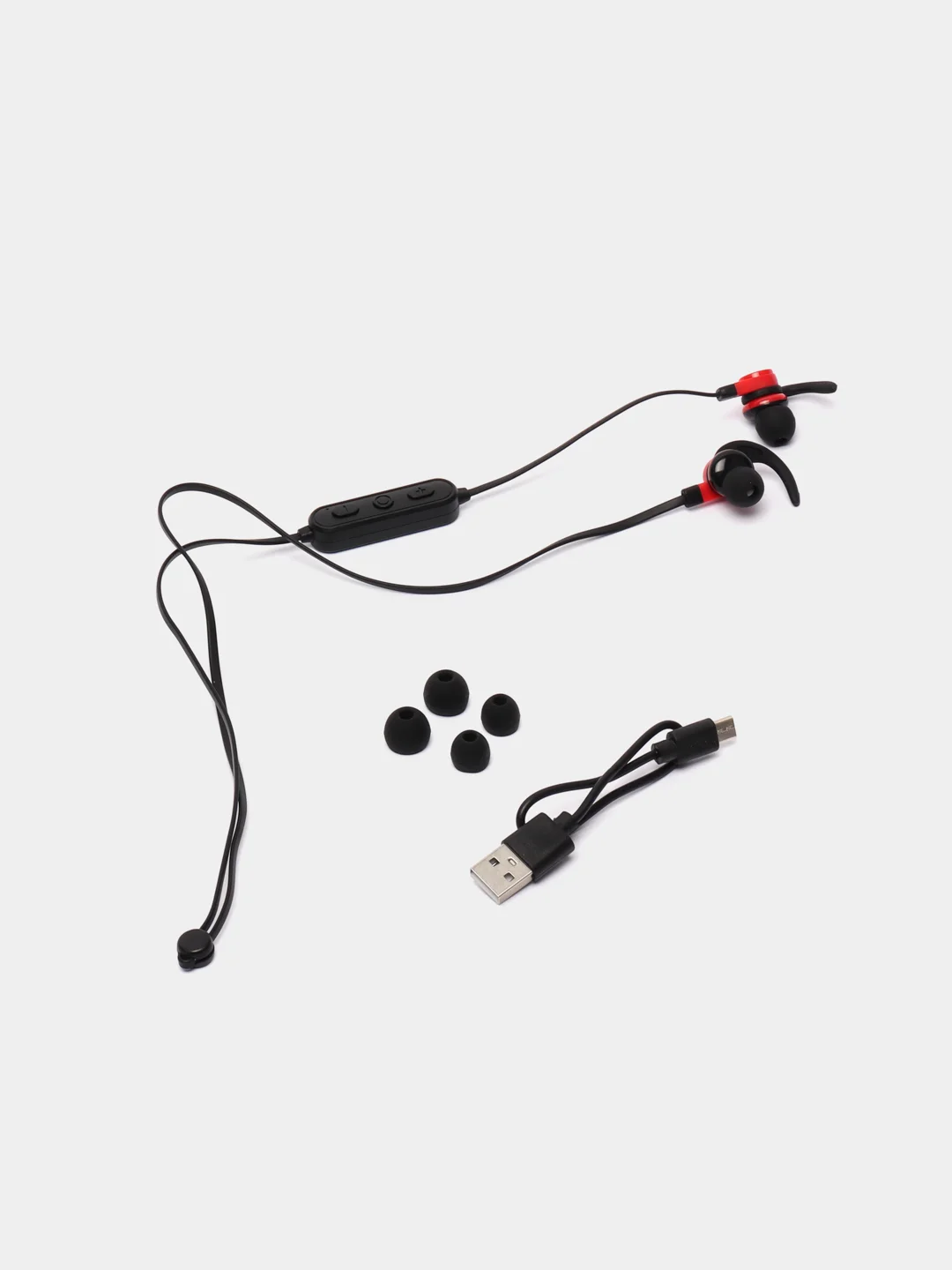Красный беспроводные Bluetooth наушники вакуумные, с шейным шнурком А7