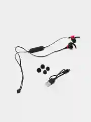 Красный беспроводные Bluetooth наушники вакуумные, с шейным шнурком А7