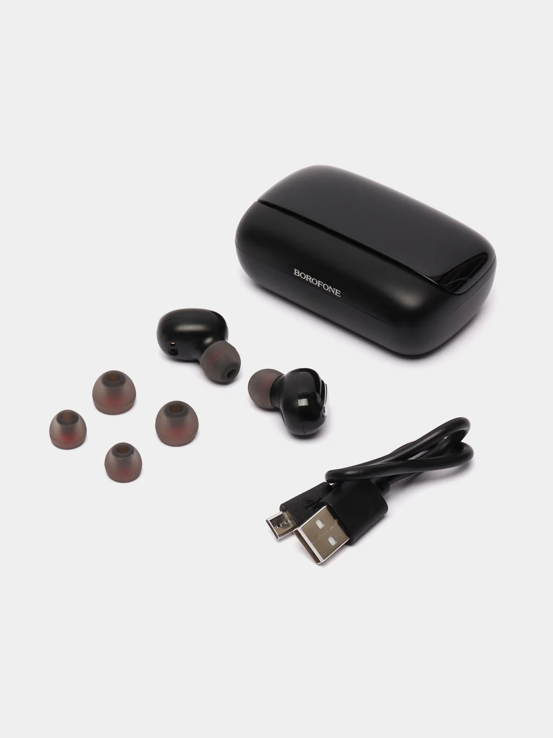Черный беспроводные Bluetooth-наушники Borofone BE55 Perfect