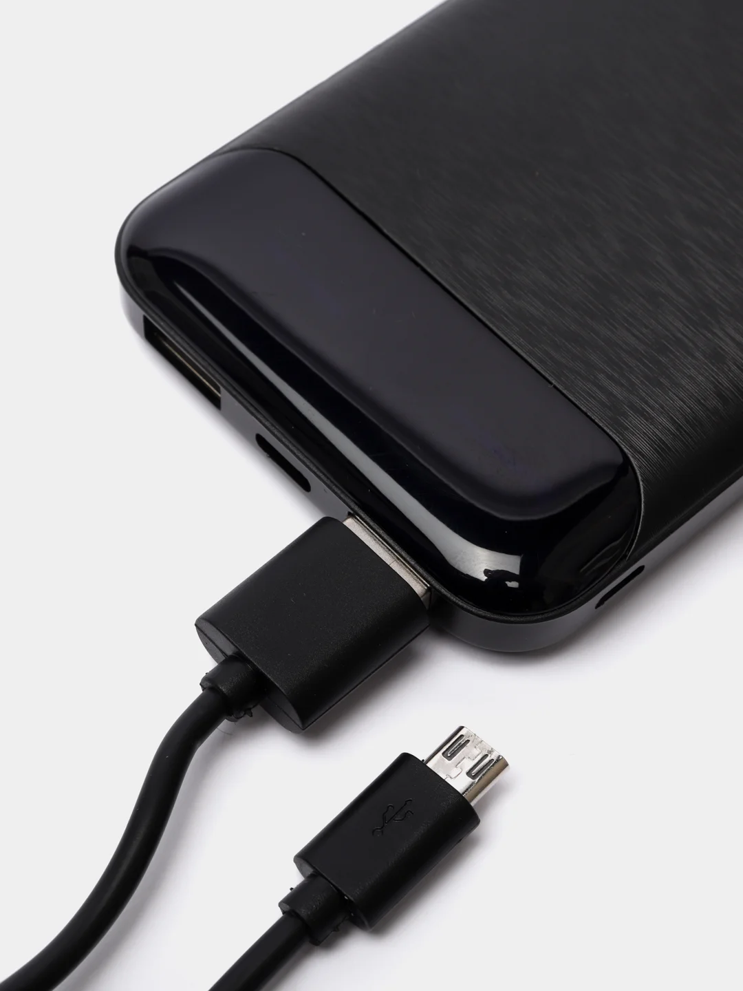 Черный внешний аккумулятор Perfeo Dune, 10000 mAh, с дисплеем