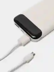 Белый внешний аккумулятор Perfeo Dune, 10000 mAh, с дисплеем