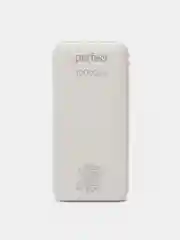 Белый внешний аккумулятор Perfeo Dune, 10000 mAh, с дисплеем