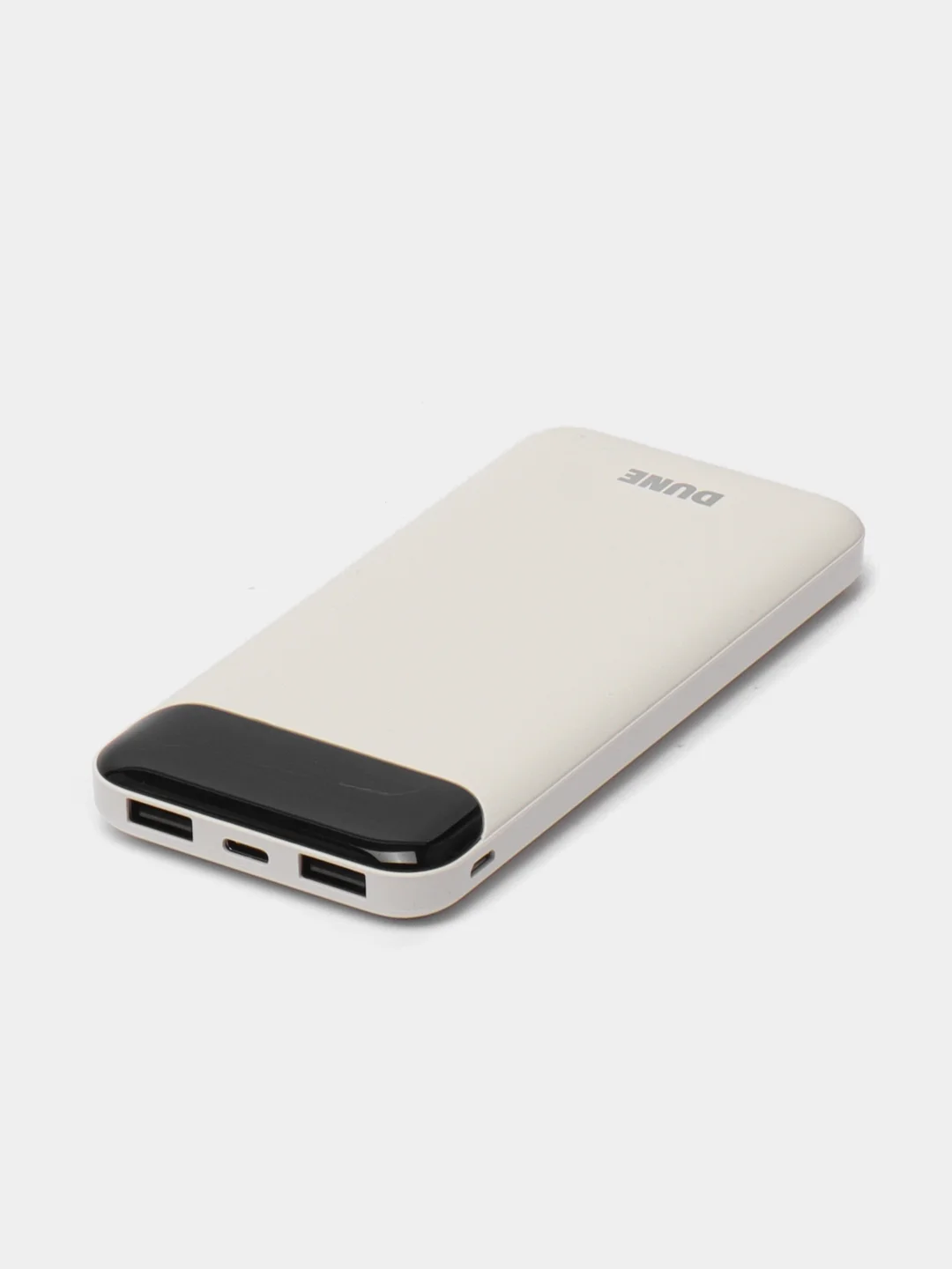Белый внешний аккумулятор Perfeo Dune, 10000 mAh, с дисплеем
