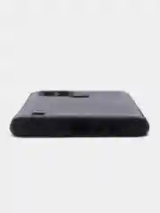 Темно-синий чехол для Realme C21 силиконовый, имитация кожи