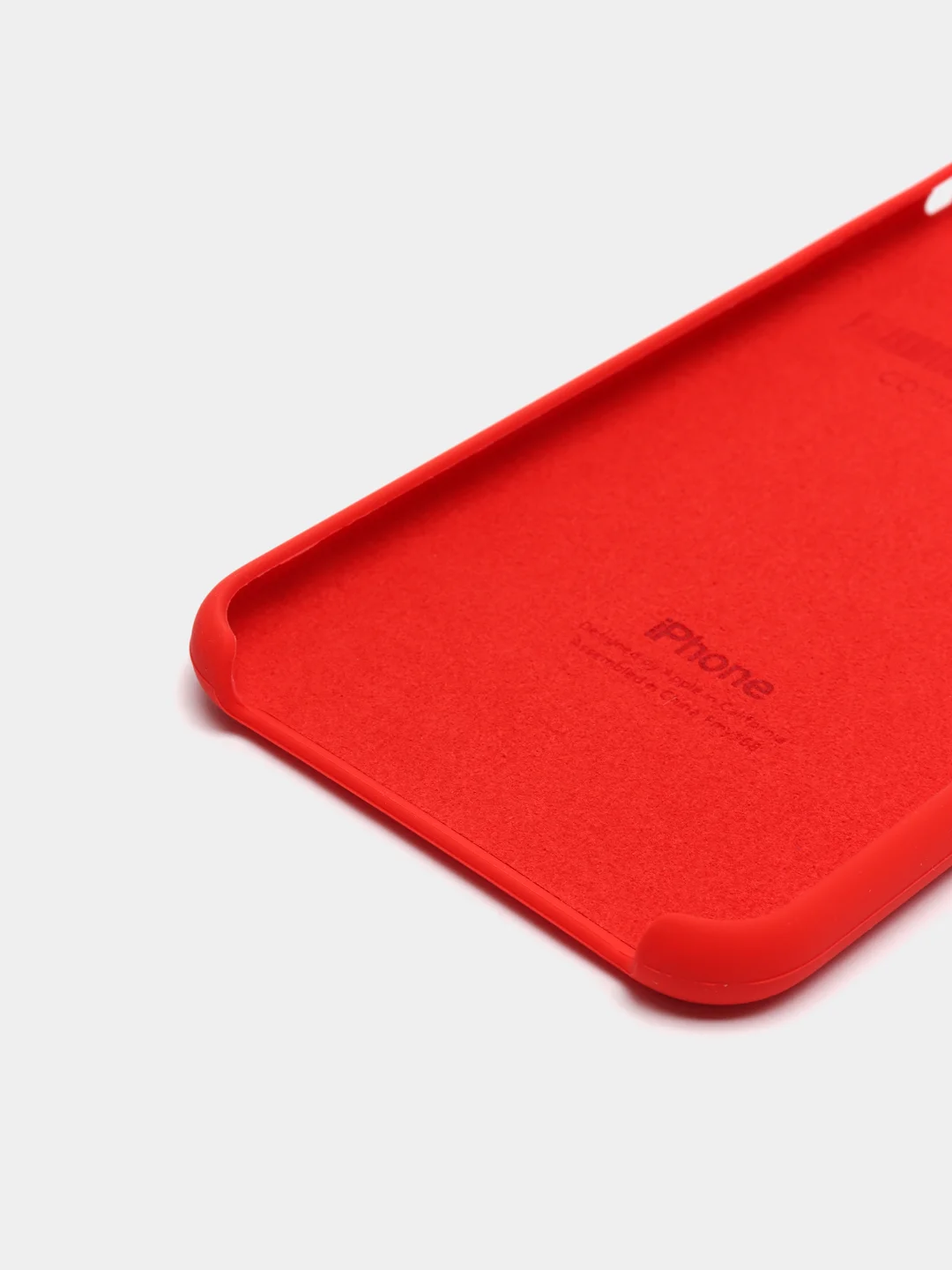 Красный чехлы для iPhone XS Max Silicone Case