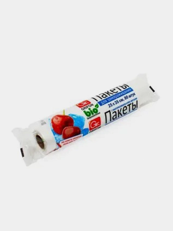 Пакеты для заморозки продуктов, 25 х 35 см, 80 штук