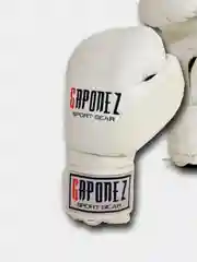 Белый боксерские Перчатки Gaponez "Нокаут", GBGK