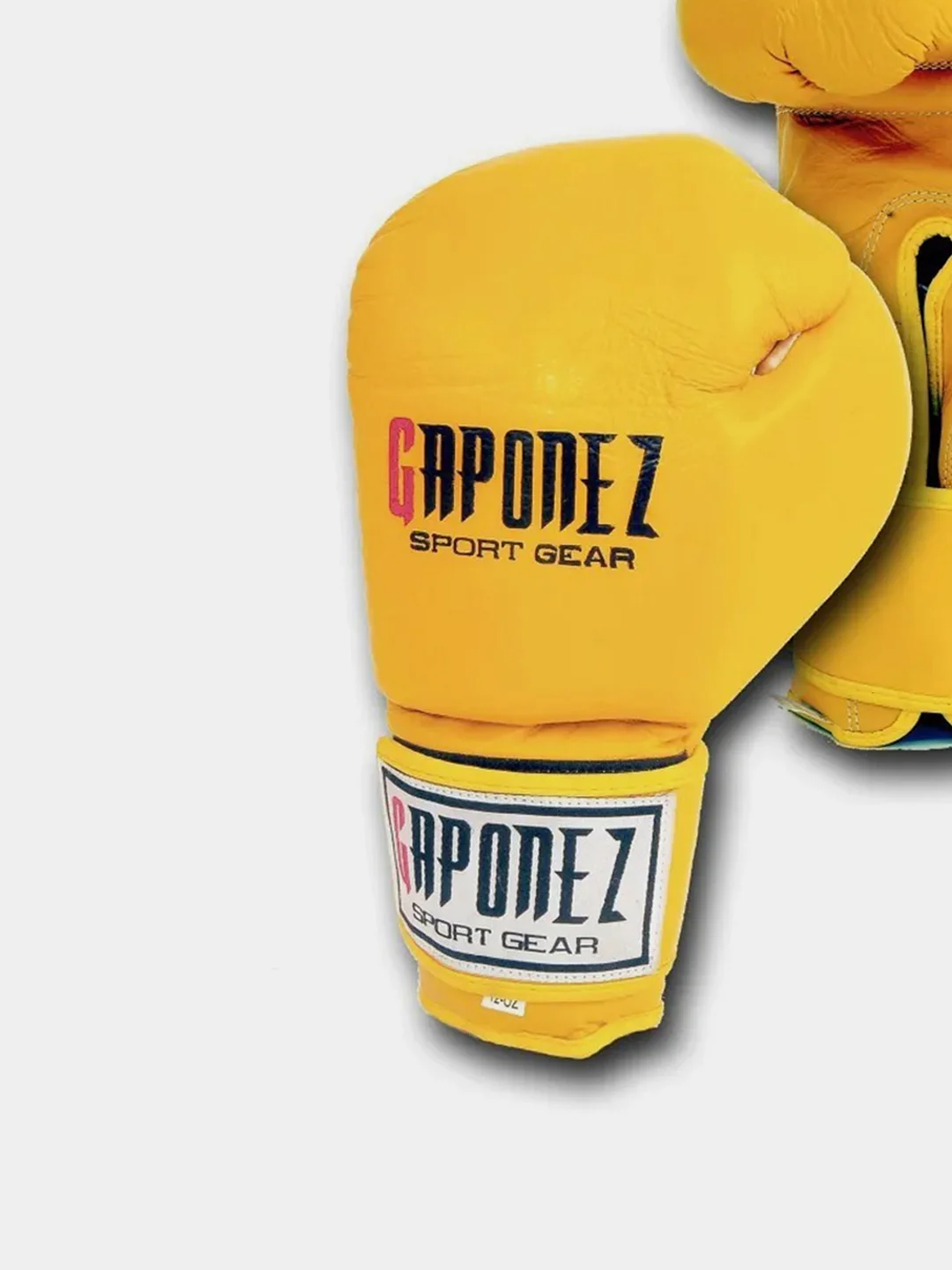 Желтый боксерские Перчатки Gaponez "Нокаут", GBGK