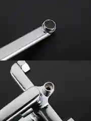 Смеситель для ванны FRUD R22105 хром, с лейкой, поворотный и длинный излив